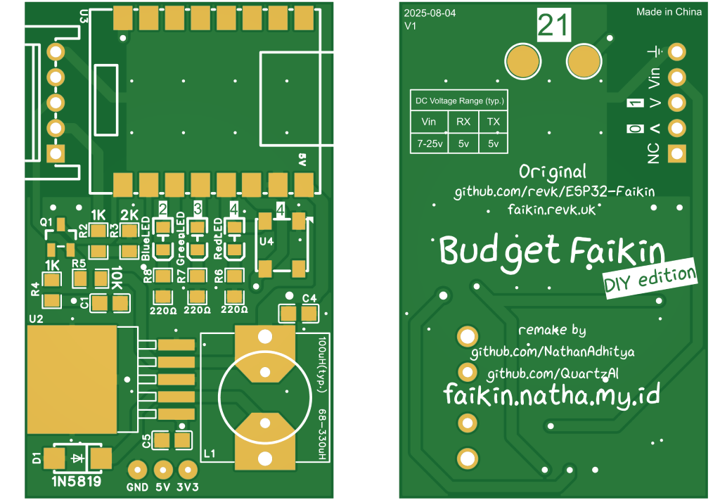 bare pcb image of diy v1